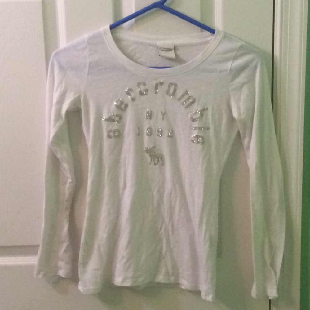 White long sleeve Abercrombie shirt